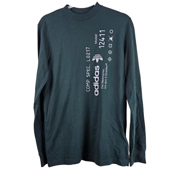 Adidas Originals by Alexander Wang AW long Sleeve Green Graphic
